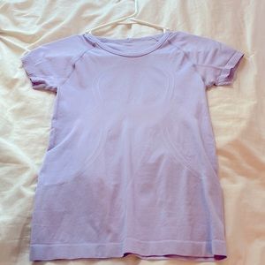Lululemon athletica light purple swiftly tech dupe WITH LULULEMON LOGO